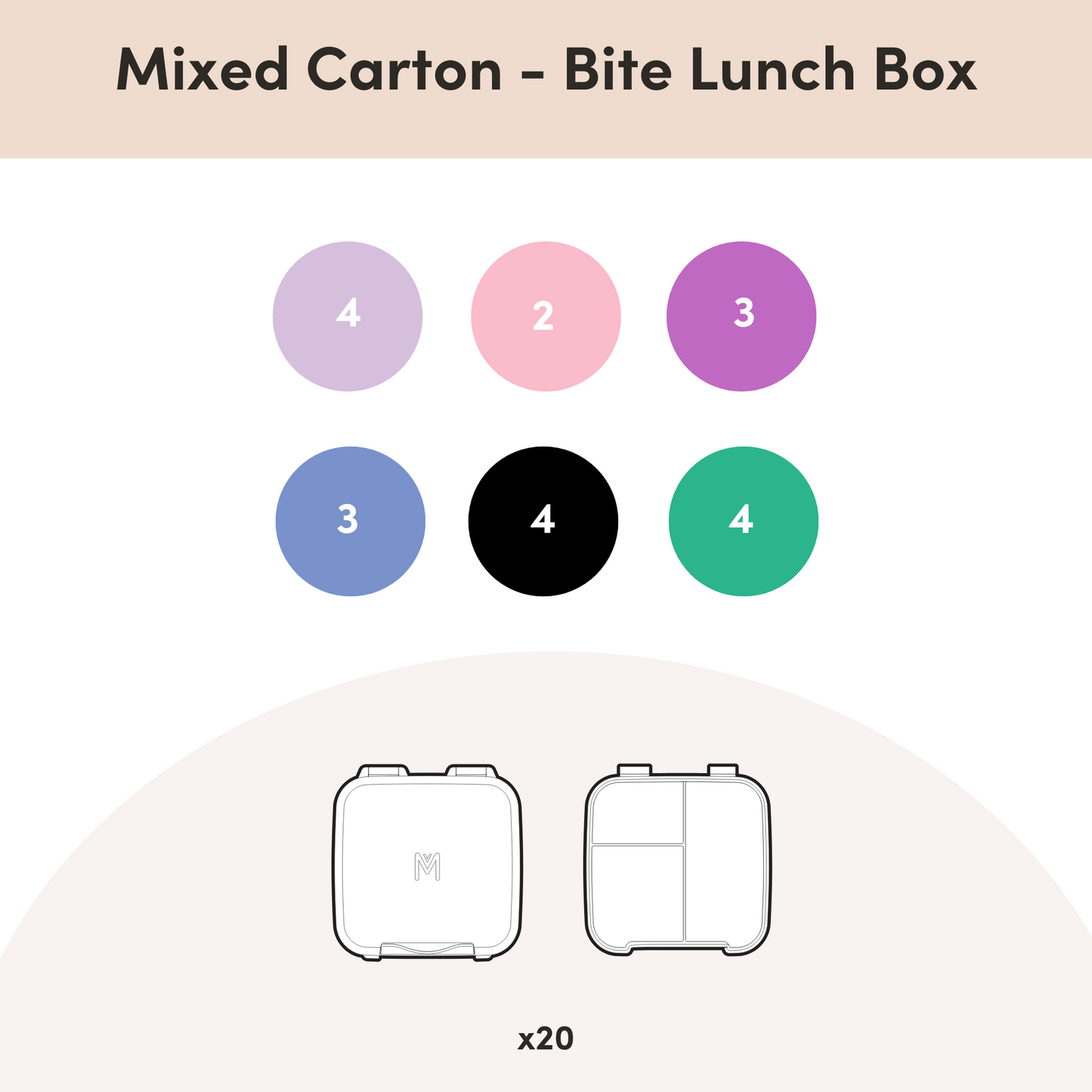 MontiiCo Mixed Cartons - Bento Boxes & Food Jars