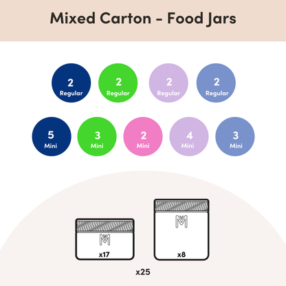 MontiiCo Mixed Cartons - Bento Boxes & Food Jars