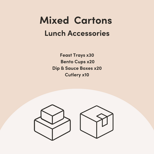 MontiiCo Mixed Cartons - Bento Box Accessories