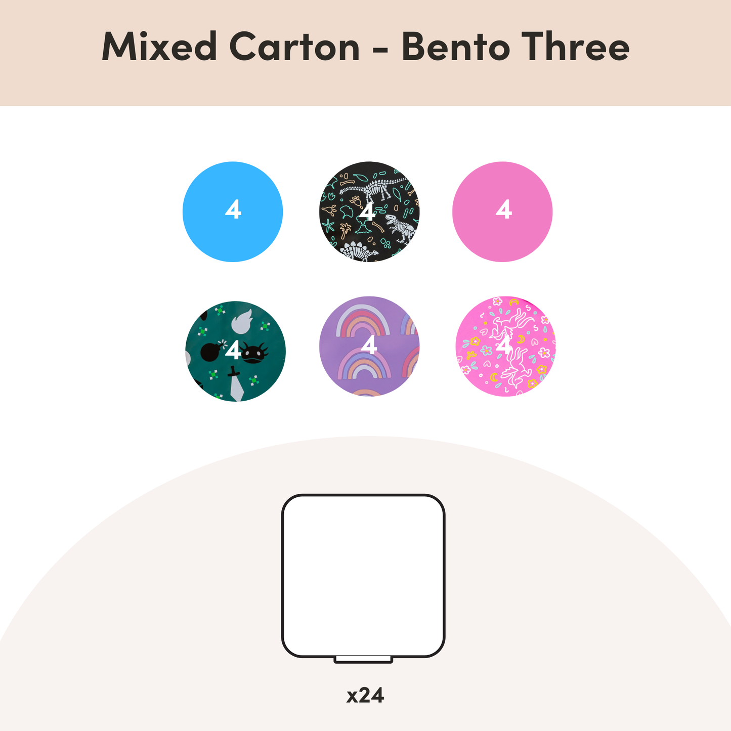 MontiiCo Mixed Cartons - Bento Boxes & Food Jars